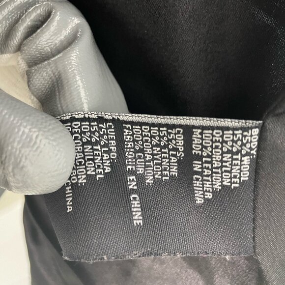 Bebe black jacket for women stylish luxuries jacket with leather blend - Picture 7 of 10